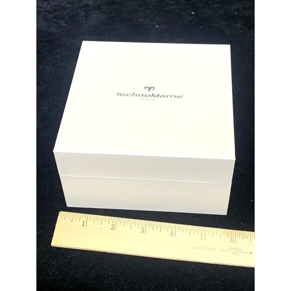 Technomarine Watch Box Presentation White Cardboard Empty - Picture 6 of 8